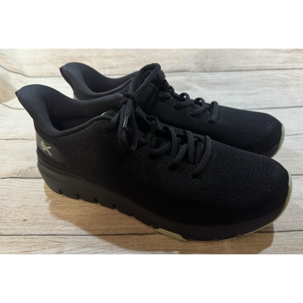 KURU Flex Via Black Desert Green Shoes Sneakers Comfort Heel Support Wmns Sz 10